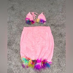 COPY - Pink Maribou Set
